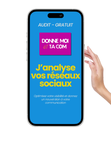 un téléphone portable affichant les coordonnées d'une entreprise