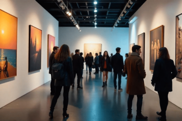 une photo d'un évènement galerie d'art